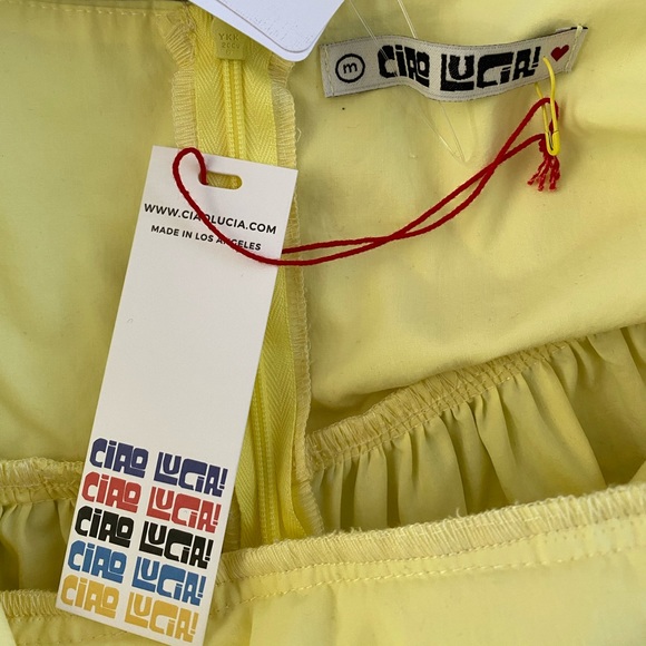 Ciao Lucia Delfina Dress in Light Yellow - Picture 9 of 10